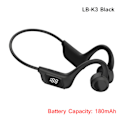 Pikkukuva 1 / 5: Luujohtokuulokkeet Langattomat Kuulokkeet Bluetooth-kuulokkeet Musta LB-K3
