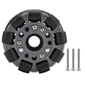 Pikkukuva 2 / 8: 100mm Kestävät Nylon-Kumi Laakerirullat Omni-Pyörät Robottikilpa-Autojen Pyörille 14041