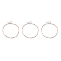 Pikkukuva 2 / 5: 1/2/3/5 helmen kaulakoru helmillä koristeltu choker säädettävä ketju boho tyyppi 4 Type 4 3PCS