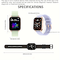 Miniatyrbillede 8 af 8: Smart Watch, 1,69 tommer Full Touchscreen Smartwatch, Fitness Tracker, Vandtæt Skridttæller Ur