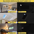 Miniatyrbilde 4 av 8: 150*200cm blackout stoff solbeskyttelse 100% blackout termisk belegg film