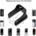 Miniatyrbillede 2 af 5: Regnbeskyttelse til dørklokke, dørlås, walkie talkie, udendørs dørklokke Vandtæt metalcover beskytter enheden mod sollys og regndråber, HANBING