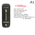 Miniatyrbild 1 av 5: 4G LTE trådlös USB-dongel Mobilt bredband 150 Mbps Modem Stick black