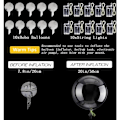 Miniatyrbild 5 av 5: LED-ballonger 10-pack, ljusa ballonger 20 tum genomskinliga heliumballonger Bobo-ballonger, glädjebubbelballonger med ljusslingor för alla Alla hjärtans dag