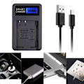 Miniatyrbillede 2 af 10: NPBD1 Kamera Batteri LCD USB-oplader til Cyber-shot DSCP100, DSCP120, DSCP150, DSCP200 Kameraer Bærbar og praktisk