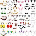 Pikkukuva 6 / 6: ELÄIMEN KORVAT JA HÄNTÄ SETTI Asuste Fancy Dress Party Lapsille Aikuisten Pääpanta (Leopard Set)