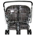 Miniatyrbilde 3 av 5: Universal side by side cover Clear pvc dust and windproof for double stroller WELLNGS