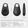 Miniatyrbillede 3 af 5: 5 stk. nøglefindere, tegnebogssporere, bagagesporere, der fungerer med smartphone-app