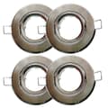 Downlight 4 stk. MR11 GU4-sæt til 50/60 mm forsænket belysning Nickel Face