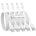 Lader for iPhone 5-pakke 6/6/6/10/10 fot lang Lightning-kabel Rask lading
