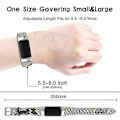 Miniatyrbild 3 av 5: Premium Äkta Läder Justerbart Armband för Fitbit Charge 6/5 - Perfekt Flerfärgad Multicolored Style L Fitbit Charge 6