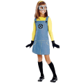 Miniatyrbild 3 av 5: Bob Minion-dräkt för barn, pojke flicka Minion jumpsuit outfit med glasögon och hatt pojke Boy S
