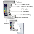 Miniatyrbild 3 av 5: Universell batteritestare med LCD-display, multifunktionell digital batterikapacitetsnivådetektor