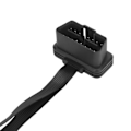 Miniatyrbillede 8 af 8: 16-polet OBD2 Forlængerkabel Flad 1 til 2 Hun-stik Universal Bildiagnostisk Værktøj