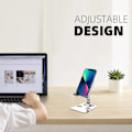 Miniatyrbilde 4 av 5: Tablettstativ for skrivebord, stabilt tablettstativ, sammenleggbart og