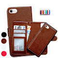 Miniatyrbillede 1 af 5: iPhone 7/8/SE (2020 & 2022) - Wallet Case / Magnetisk Case + To Brun