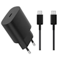 Miniatyrbillede 5 af 5: Samsung-oplader Hurtigoplader - Adapter + Kabel 25W USB-C 2m Sort