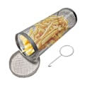 Miniatyrbilde 5 av 5: Rullende grillkurv, sylindrisk grillkurv i rustfritt stål - 20x9x9cm