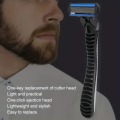 Miniatyrbillede 7 af 9: Manuel Shaver, 6-lags knive, rustfrit stål klassisk barbermaskine, udskiftningsblade 12 Blades