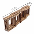 Miniatyrbillede 3 af 5: Vinstativ, træ vinstativ, stabelbart vinkælderstativ til 10 flasker, sammenklappeligt bordplade fritstående vinflaskeholder displayhylde