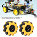 Miniatyrbild 8 av 8: Mecanumhjul OmniDirectional Smart Robot Bildelar Tillbehör DIY Leksakskomponenter 60mm(1 Par )