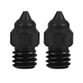 Miniatyrbild 1 av 5: Härdat stål 0,2 0,4 0,6 0,8 3D-skrivarmunstycke för Ender3 5Pro/ Ender3V2/CR6SE/CR10 utskriftsmunstycken 2PCS 0.02 0.8mm