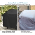 Miniatyrbillede 3 af 5: 52 tommer betræk til Weber Spirit 200 og 300 serie udendørs grillbetræk Heavy Duty vandtæt betræk Feed Resistant Grill C 52 inches