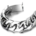 Miniatyrbilde 3 av 4: 1 stk. Herrestil - Rustfritt stål kjede armbånd for menn -