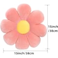 Pikkukuva 2 / 5: Kukkapehmusteet - Daisy-kukan muotoiset heittotyynyt, söpöt kukkapehmustetut lattiatyynyt makuuhuoneen sohvan tuolin koristeluun