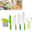 Pikkukuva 1 / 5: Lasten veitset - hedelmien ja vihannesten leikkaamiseen ja ruoanlaittoon Set of 6