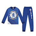 Miniatyrbild 2 av 6: Chelsea FC Pojkpyjamas Lång Sublimering Officiell Fotbollspresent Blå Blue 3-4 Years