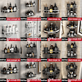 Miniatyrbillede 5 af 6: Hjørne brusebad caddies badeværelse arrangør hylde sort REKTANGEL sort black rectangle 1pc