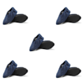 Miniatyrbillede 2 af 5: 1/2/3/5 sorte skoovertræk - Genanvendelige og skridsikre Nemme at vaske marineblå Størrelser 48-55 navy blue Sizes 48-55 5PCS