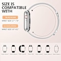 Miniatyrbilde 5 av 5: Metallrem kompatibel med Apple Watch-rem 40 mm 38 mm 41 mm Silver-WELLNGS Silver Silver 42/44/45/49mm
