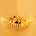 Miniatyrbilde 4 av 8: Oppbevaringsnett for bamser med mesh-hengeseng for lette plusjdyr White