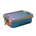 Miniatyrbillede 1 af 4: Rustfrit Stål Bento Box Lækagesikker Metal Madkasse (Regnbue)