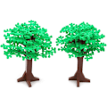 Miniatyrbillede 1 af 3: Store Træer Byggeklodser Kompatibel med Kendte Mærker - Klassiske Mursten Dele og Stykker Legesæt 6.7 tommer Høj Botanisk Skov Have (2 stk)