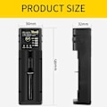 Miniatyrbillede 2 af 5: Oplader 26650 USB Smart Nikkel Hydrogen Aa Aaa 21700 Enkelt Slot Lithium Batteri Oplader
