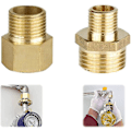 Miniatyrbilde 1 av 3: Gassadapter 1/2 til 1/4, 3/4 tilkoblingsstykke for gasskomfyrer, campingovner, kobber gasslange adapter