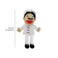 Miniatyrbild 2 av 5: Jeffy Puppet Plysch Leksak Docka, Jeffy Puppets Sml Leksak, Naughty Funny Puppet Leksak med Fungerande Mun, För Barn Pojkar Flickor Rollspel, Storytelli Chef PP Manager PP 50CM