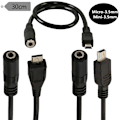 Pikkukuva 2 / 5: Sovitin mikro-USB:stä 3,5 mm:n kuulokeliitäntään kuulokkeiden kaapeliin 2(Mini 5P)