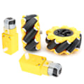 Miniatyrbilde 2 av 8: Mecanum-hjul for TT-girmotor, smart robotbildeler, tilbehør, DIY-leketøykomponenter, 80 mm