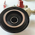 Miniatyrbilde 3 av 5: 1/2 Hage Dobbel Kran, 1000L Tank Kran Ibc Vann Tank Adapter Regnvannsamler Kran, Dobbel Messing PP Kran Grov Tråd 60MM S60x6 Ibc Kran