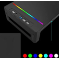 Miniatyrbillede 3 af 6: Foldbar Monitor Stativ, USB 3.0 Computer Monitor Hub, Skrivebordsstativ med Opbevaringsboks,