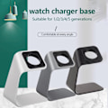 Miniatyrbillede 2 af 5: 1. aluminiumlegering oplader stand holder til ur opladning Crad Grå one size