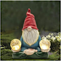 Miniatyrbilde 3 av 4: Hagealv-statue i harpiks, hagefigur med langt skjegg