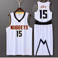 Miniatyrbilde 2 av 2: Sportswear Nikola Jokic Denver Nuggets Basketball Jersey 15 Voksen Basketball Jersey Fotballdrakter By Black- WELLNGS By Black- Perfet By Black City Black 3XL（175-180cm）