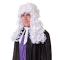 Miniatyrbillede 2 af 3: Bristol Novelty Unisex Dommer Paryk One Size Hvid Whit White One Size