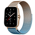 Miniatyrbillede 1 af 7: Magnetisk rem til Amazfit GTS/4/2/2e/GTS2 Mini/3/GTR 4/3/2/47mm 20mm 22mm Metal Mesh Smartwatch Mesh Amazfit Bip 5 Rem Rose Guld Blå Rose Gold Blue 20mm