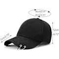 Miniatyrbillede 2 af 5: Kasket med ringe Snapback hatte til mænd kvinder udendørs
